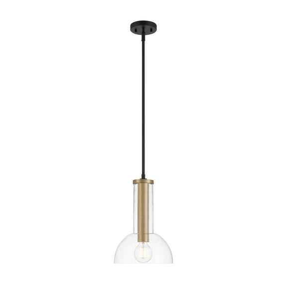 Designers Fountain Nova 10 inch 1-Light Matte Black Modern Pendant Light, D283M-10P-MB
