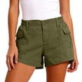 thumbnail image 2 of Wutalume Jeans for Women Plus Size Denim Shorts, Stretch Slim Fit Jean Shorts with Versatile Wash for Summer Casual Style,Green S, 2 of 5