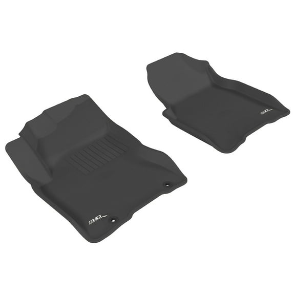 3D MAXpider Custom Fit Kagu Floor Mat (Black) Compatible with Nissan Rogue 2008-2013 - Front Row