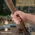 thumbnail image 2 of DWFKHT 15.7" Camping Hatchet Axe with Sheath, 1065 Steel Bushcraft Tool for Wood Chopping & Outdoors, 2 of 7