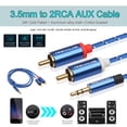 thumbnail image 1 of 3 cables de audio auxiliar macho de 3,5 mm a 2 RCA macho (5 m)., 1 of 4