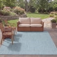 thumbnail image 6 of Safavieh Courtyard Finnian Solid Indoor/Outdoor Area Rug, Aqua/Gray, 4' x 5'7", 6 of 18