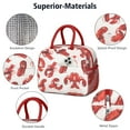 thumbnail image 4 of Lunch Bag Lunch Box for Women Reusable Insulated Lunch Bags,Water-Resistant Red on White Lobster Cooler Lunch Tote Bag, Large Capacity for Work Travel Picnic, 4 of 6