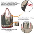 thumbnail image 4 of 5 Pack Foldable Shopping Bag,Red and Green Christmas Pattern Reusable Grocery Bags with Pockets,Large Reusable Tote Bags with Handles Waterproof & Lightweight, 4 of 6