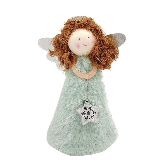 Elegant Christmas Tree Angel Topper Fairy Figurine Treetop Ornament Decoration For Xmas Holiday Winter Party Festive Celebration