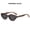 Hawksbill Box Black and Grey Lens, variant on Coco Mirror Leopard Print Cat Eye Sunglasses for Women, New High-End Fashionable UV-Protective Trendy Versatile Sunglasses