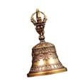 thumbnail image 2 of Campana de bronce, campana de viento, bendición, accesorio artesanal, de mano de latón fuerte para colgar en tiendas, cenas, ventanas, decoración de, 2 of 9