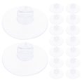 thumbnail image 1 of 20 piezas con ventosa, soportes de Clips de luz de cadena, Clips de almohadillas de alambre de succión ranurados transparentes Homemaxs HaoMX115604294, 1 of 7