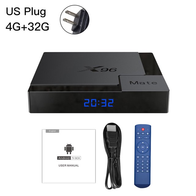 Reproductor multimedia inalámbrico de la red de Wifi del hotel del hogar del decodificador de TV 4K con el enchufe de los EE. UU. De la CPU de cuatro núcleos 4G + 32G Inevent EL000231-02B