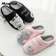 thumbnail image 3 of Couple Winter Home Slippers Women Shoes Cute Cartoon Cat Slippers Men Warm Plush Slides Indoor Bedroom Non-Slip Floor Slipper, 3 of 4
