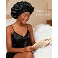 thumbnail image 6 of YANIBEST Adjustable Silk Bonnet for Sleeping Women Double Layer Satin Bonnet Reduce Friction Prevent Frizz Natural Curly Hair, 6 of 7