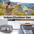 thumbnail image 6 of Pop Up Dog and Cat Crate for Travel with Mesh Windows, 36-Inch Soft Kennel, Blue, 6 of 8