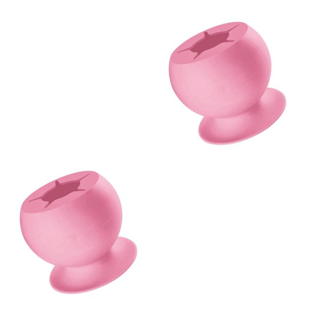 Toystoory Recolector de chatarra de deshierbe succionado, ventosa para dormitorio, fabricación de bricolaje, artesanías, deshierbe, accesorios Rosa 2Conjunto