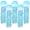Blue, variant on Hanging Jelly Fish Paper Lanterns, Gradient Colorful Blue Paper Lanterns for Mermaid Theme Party Under The Sea Ocean Birthday Decorations Baby Shower Baby Room, Set of 5