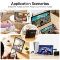 thumbnail image 3 of HAORYZON 18.5 Inch Ultra-Slim Wireless Portable Monitor FHD 1920x1080P IPS Wide Viewing Angle Gaming Secondary Screen Built-in Speakers Support AirPlay Miracast for Mac Android iOS, 3 of 9