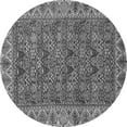 thumbnail image 1 of Ahgly Company Indoor Round Abstract Gray Modern Area Rugs, 6' Round, 1 of 4