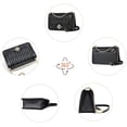 thumbnail image 2 of Bolsos cruzados para mujer Bolsos de hombro de piel pequeños Carteras para mujer Bolsos de noche Cartera acolchada con correa de cadena, 2 of 8