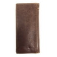thumbnail image 3 of Western Genuine Leather Basketweave Rodeo Metal Concho Mens Long Bifold Wallet, 3 of 4