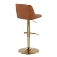 thumbnail image 6 of Toriano Adjustable Bar Stool, Gold Bar Stools, Bar Chairs, Swivel Bar Stools, Bar Stools Set of 2, 6 of 8