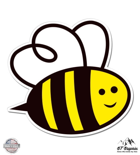 Vinyl Sticker Waterproof Decal GT Graphics Express Cute Little Bee with Honey