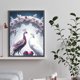 thumbnail image 5 of 5D DIY completo redondo taladro diamante pintura pavo real bajo la luna kit decoración del hogar, 5 of 9