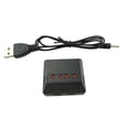 thumbnail image 1 of Cargador De Batería Sunnimix 4 En 1 Adaptador USB 3.7V Lipo Para H107D H107C X4 X5C X5SW X5SC, 1 of 6