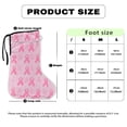 thumbnail image 6 of Jiueut Breast Cancer Leg Cast Cover Pink Ribbon Stretch Fabric Leg Cast Protector Size L Decorative Leg Plaster Cover Leg Plaster Sleeve Easy to Put on Leg Cast Cover for Showering, 6 of 7