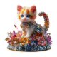 thumbnail image 2 of Small Animals Decoration 2D Acrylic Window Decoration Pendant Wall Decoration Craftsmanship Pendant Home Hanging, 2 of 6