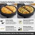 thumbnail image 2 of Dual-Zone Electric Omelette Maker, Non-Stick Easy Clean Fast Heating, Compact Fast Heating Multifunctional Breakfast Cooker (Dual-Zone Omelette Maker), 2 of 8