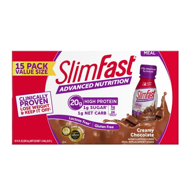 Product Of Slim Fast Advanced Nutrition Creamy Chocolate Shake 15 pk