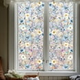 thumbnail image 5 of Zmeidao Floral Privacy Window Film, Static Cling Rainbow Stained Glass Decals for Home Door 17.7x78.7in, 5 of 5