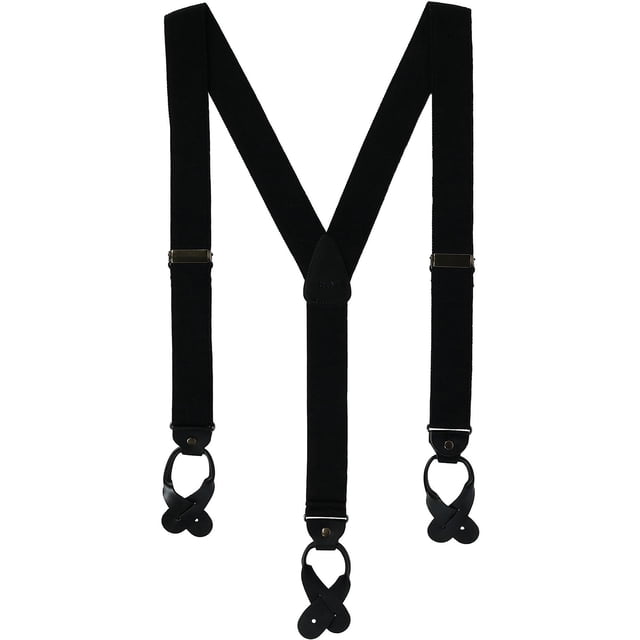 CTM® Canvas Button-End Old West Suspenders (Tall Available) (Men's)
