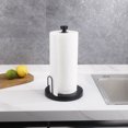 Koovon Paper Towel Holder Countertop, Paper Towel Stand with Ratchet