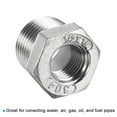 thumbnail image 5 of Uxcell Hex Reducing Bushing, Male to Female Pipe Fitting Reducer Adapter 1/2 PT x 1/4 PT, 5 of 5