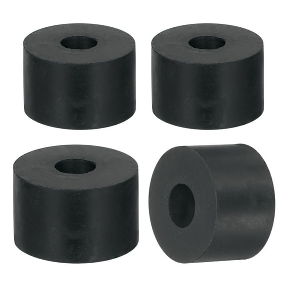 4Pack Thick Rubber Spacer, 1-9/16 Inch OD x 9/16 Inch ID x 1 Inch Thickness