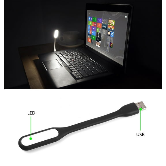 Simyoung Mini USB LED Light for Laptop with Flexible Gooseneck, Portable Reading Lamp