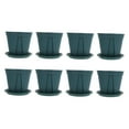 thumbnail image 5 of OUNONA Plastic Green Planting Pots with Ventilation for Healthy Growth 8Sets, 5 of 8