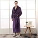thumbnail image 1 of Bata de baño de franela holgada de gran tamaño con tecnología de costura para parejas, bata de baño de vellón coral para hombres y mujeres, otoño e invierno, 1 of 6