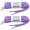 Purple, variant on [2-Pair Pack] Pangaea Oval Shoelaces Half Round 1/4 INCH Shoe Laces More Colors and Lengths Available