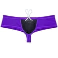 thumbnail image 3 of Botmois Men Pouch Drawstring Bathing Swimsuit Swimsuits Board Surf Trunks Bikini Swimming Boxer Briefs Purple L, 3 of 4