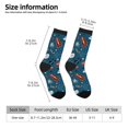 thumbnail image 2 of KLL Cartoon Space1 Print Cool Socks Men's Women's Crew Socks Funny Crazy Novelty Stockings, 2 of 6