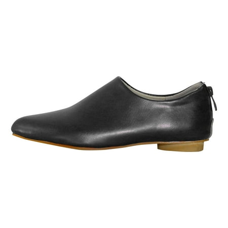 

Women Booties Solid Color Casual Lightweight Zip Flat Booties Pointed Toe Ankle Boots Black Boots women size 9