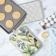 thumbnail image 5 of Blue Flowers Square Insulation Pads 2 Piece Heat Resistant 338 Degrees F Oven Mitts for Kitchen Table BBQ Microwave and Other Cooking Occasions, 5 of 7