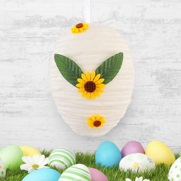 Easter Paper Lanterns Easter Egg Shaped Party Decorations Sunflower Mini Eggs Shaped Hanging Decorations for Spring Summer Rustic Farmhouse Kitchecn Table Decor