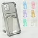 thumbnail image 2 of TPU Bumper Transparent Phone Case For iPhone 15 14 13 12 Mini 11 Pro XS Max XR X SE 2020 8 7 Plus Wallet Card Bag Cover, 2 of 5