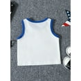 thumbnail image 6 of Wassery 4th of July Baby Boys Independence Day Clothes Hat Print Sleeveless Tank Top and Elastic Waist Shorts Set Toddle Summer Casual Outfit 0-3T, 6 of 9