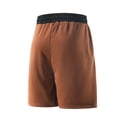 thumbnail image 3 of DPTALR Men's Summer Solid Color Casual Drawstring Elastic Waist Shorts with Pockets,Coffee,Big and Tall Men XXL, 3 of 3