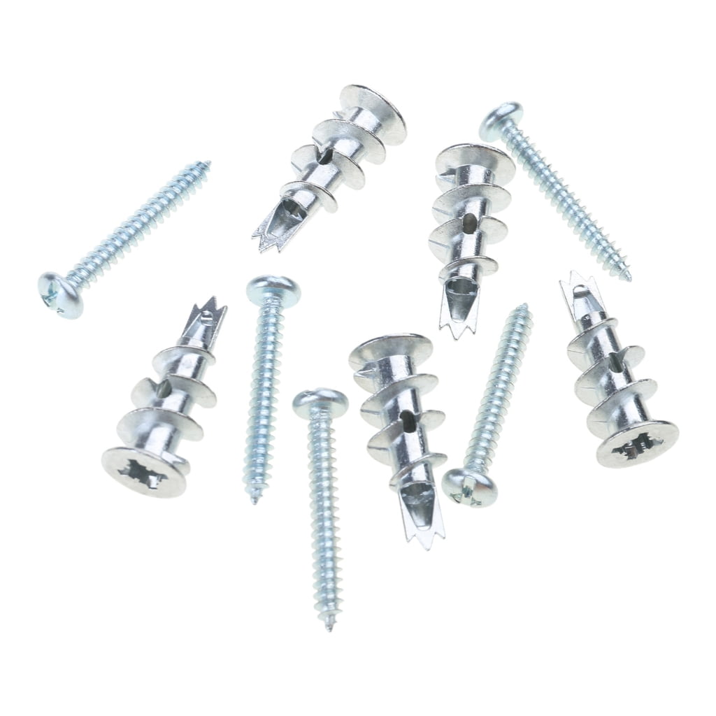 Geemin Wall Mounting set Metal Anchors & Screws set Drywall Anchoring Solution 100pcs