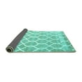 thumbnail image 2 of Ahgly Company Indoor Round Trellis Turquoise Blue Modern Area Rugs, 7' Round, 2 of 4