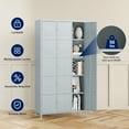 thumbnail image 5 of AUHUP Metal Locker for Employees with lock, Industrial Steel Storage Locker for School Gym Home Office Staff, Gray-15 Doors Metal Storage Cabinet, 5 of 10
